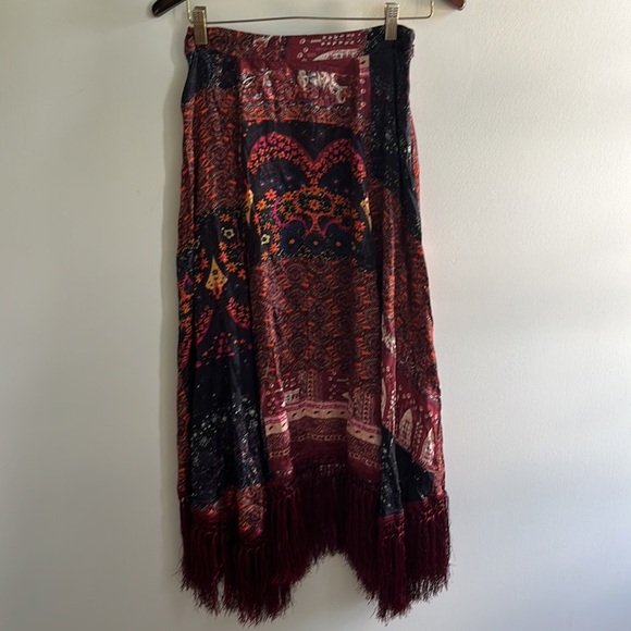 Free People Sweet Dreams Scarf Maxi Skirt NWT Size 2 - Picture 5 of 15